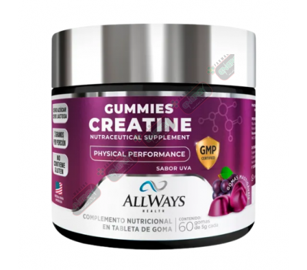 ALLWAYS CREATINA GUMMIES X 60 SABOR UVA -8625