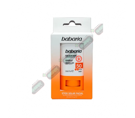 BABARIA STICK SOLAR FACIAL RESIS. AL AGUA SPF50 20ML-0146