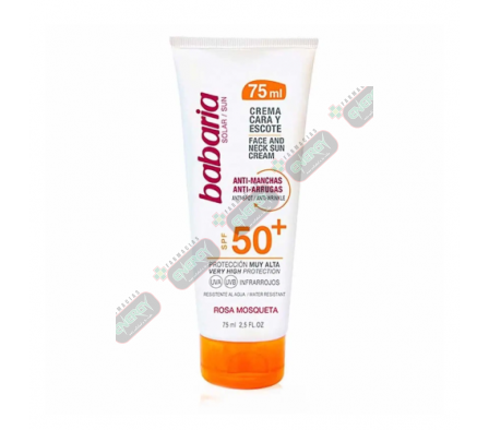 BABARIA CREMA SOLAR FACIAL ANTIMANCHAS SPF50 75ML-0703