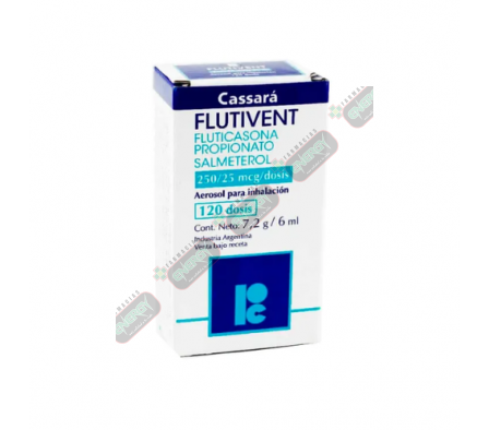 FLUTIVENT 250/25 AEROSOL X 120 DOSIS -5166
